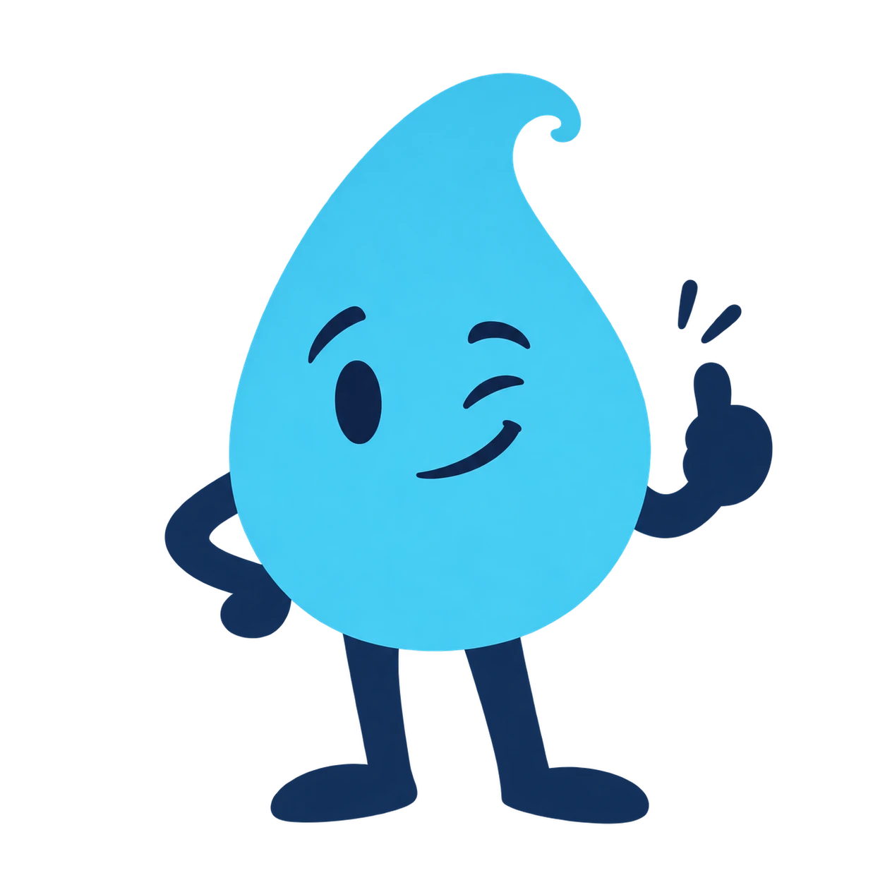 Splash gives a friendly thumbs up
